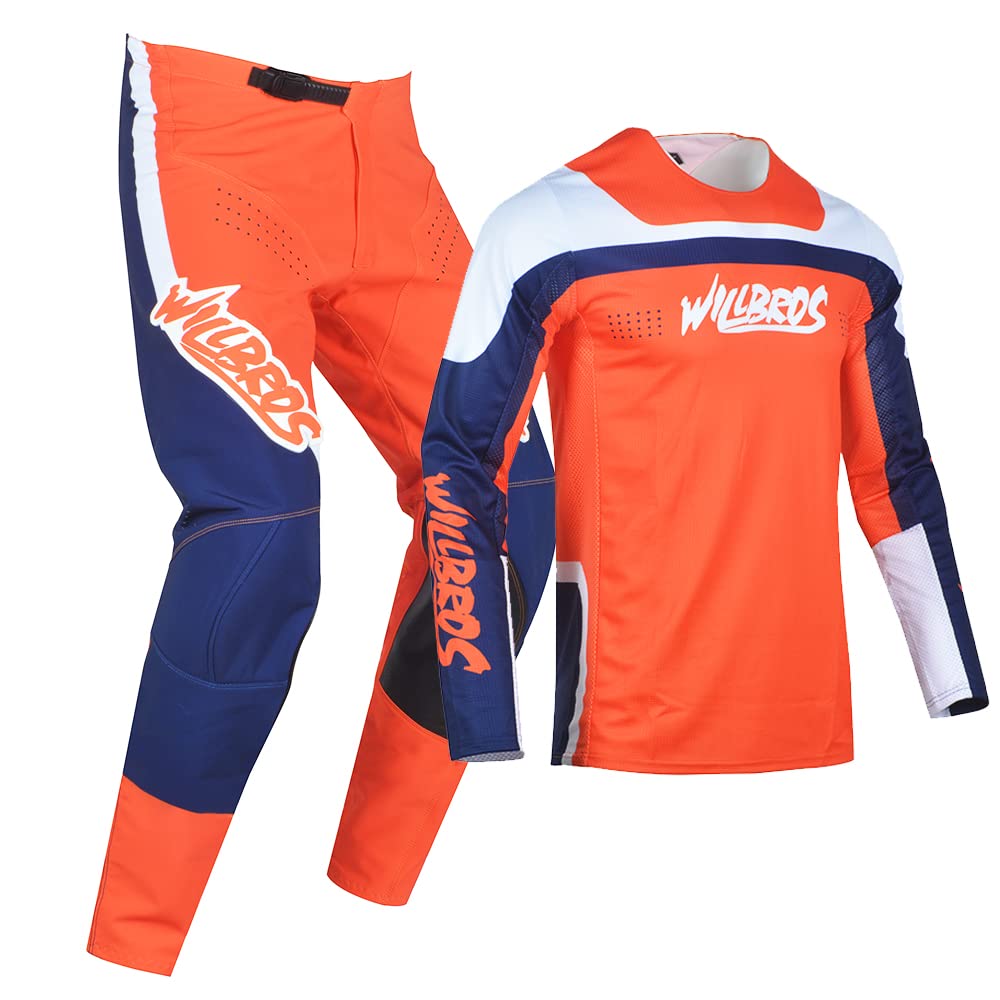 Masculino Pantalones de Jersey Camiseta de Motocross Bicicleta Todoterreno Todoterreno MX Traje Montar en Bicicleta Adultos