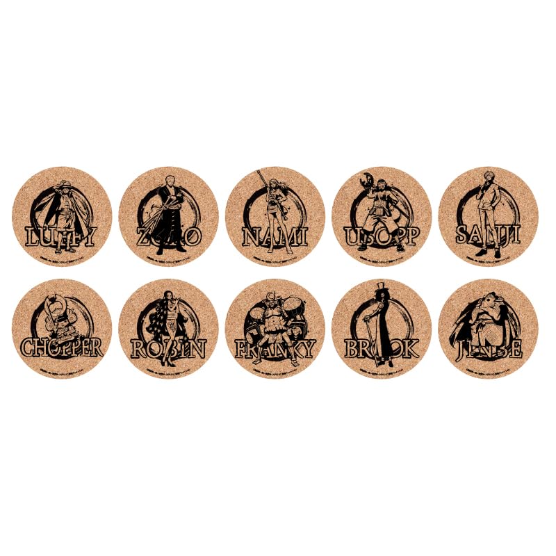 麦わら一味のデカすぎるコルクコースター 4パック未開封 Amazon.co.jp: ONE PIECE 01 麦わらの一味 コルクコースター 10個入り
