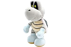 Little Buddy Super Mario All Star Collection Dry Bones Stuffed Plush, 8" Multi-Colored