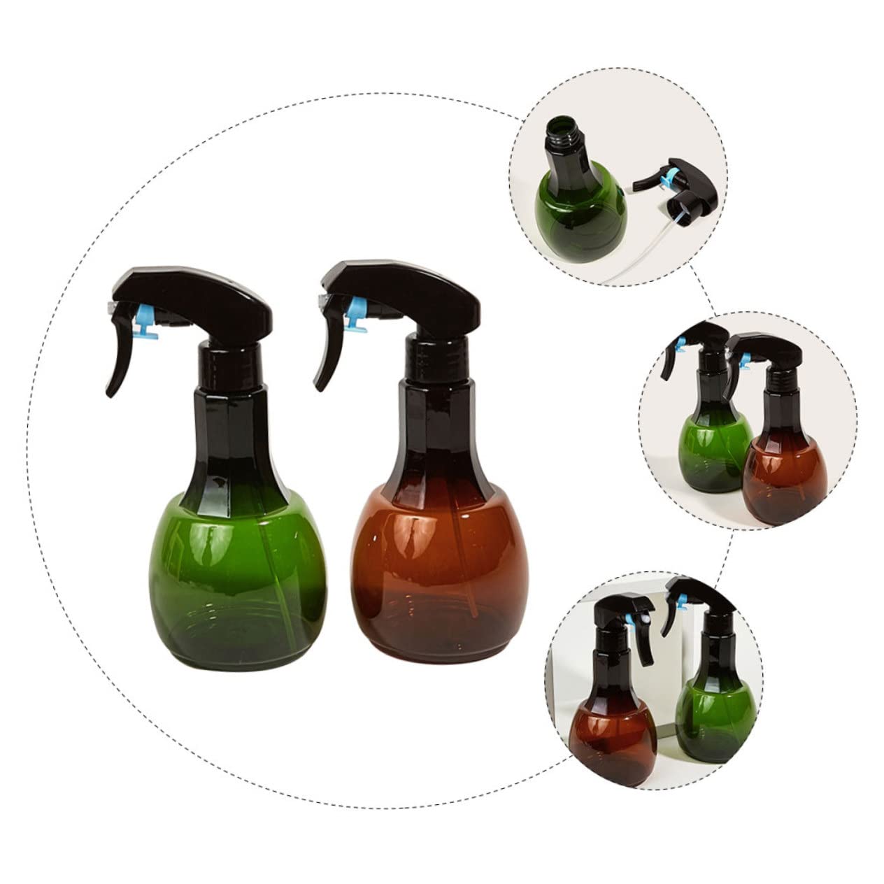 Ipetboom 6piezas Botellas De Spray Para Peluquería De Rociadores De Limpieza y Humidificación Para Profesional y Doméstico Diseño
