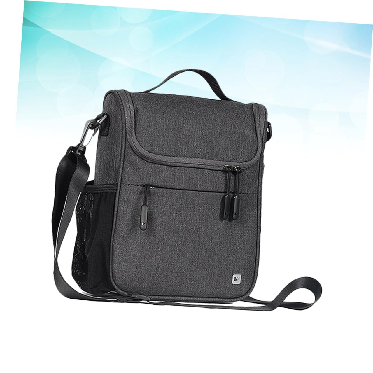 GALPADA Borsa Manubrio Bici Capacità Borsa Anteriore Per Auto Elettrica Accessorio Ciclismo Professionale Cerniera Grigio Scuro