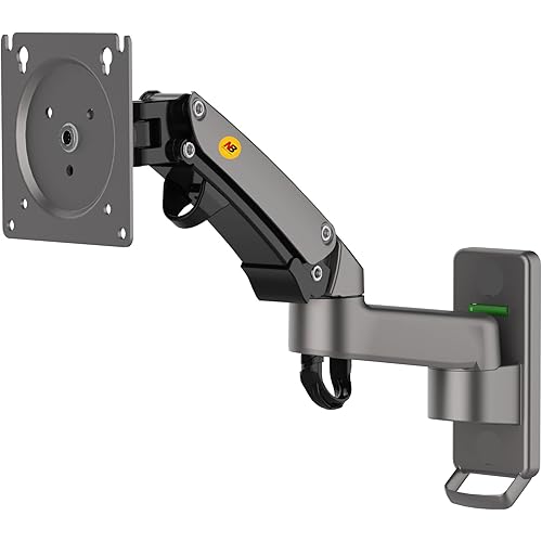 NB North Bayou TV Monitor Wall Mount Bracket Full Motion Articulating Swivel for 17-35" Monitors (Load Capacity from 6.6 to 26.4lbs) Double Extension F150