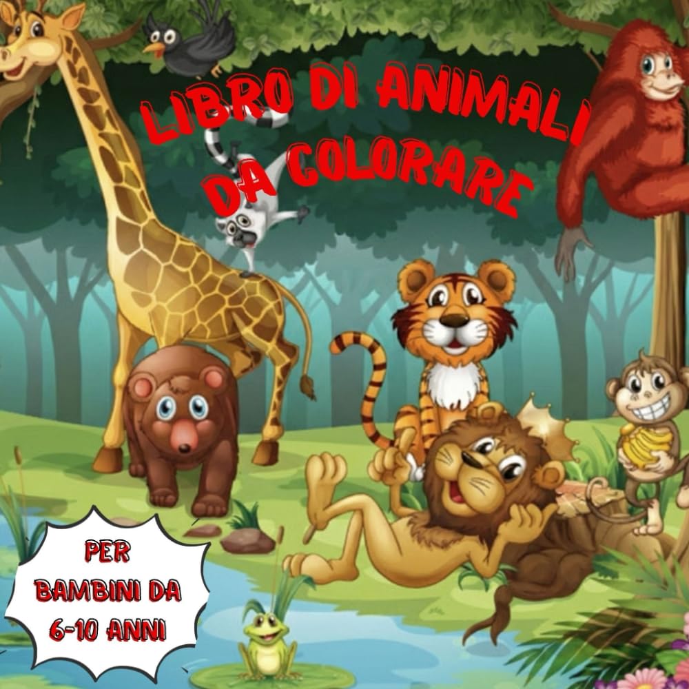 LIBRO DI ANIMALI DA COLORARE