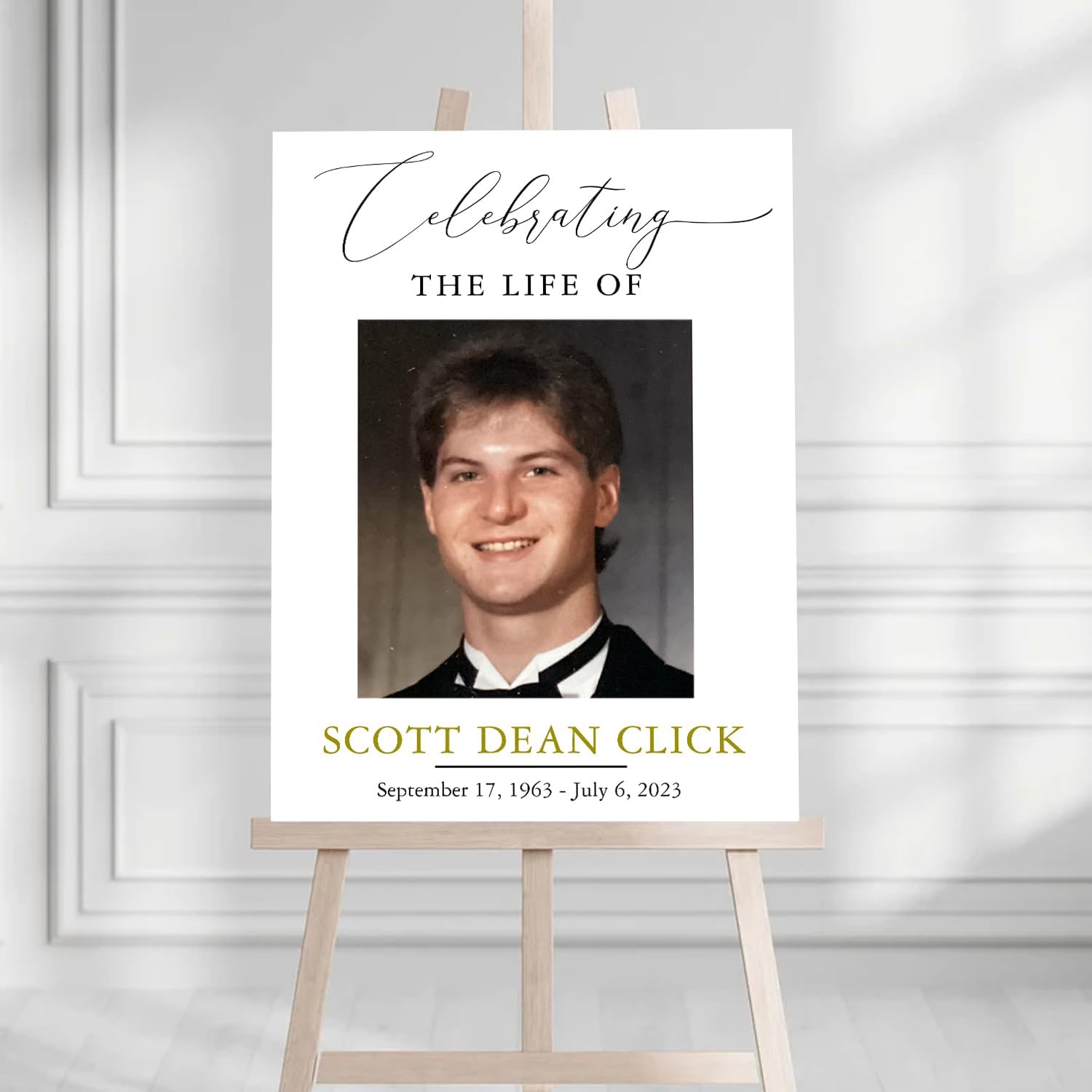Personalized Funeral Welcome Sign - Celebration Of Life Decoration, Funeral Sign | Memorial Sign | Funeral Décor, Celebration Of Life Decorations Yard Signs, In Loving Memory Sign