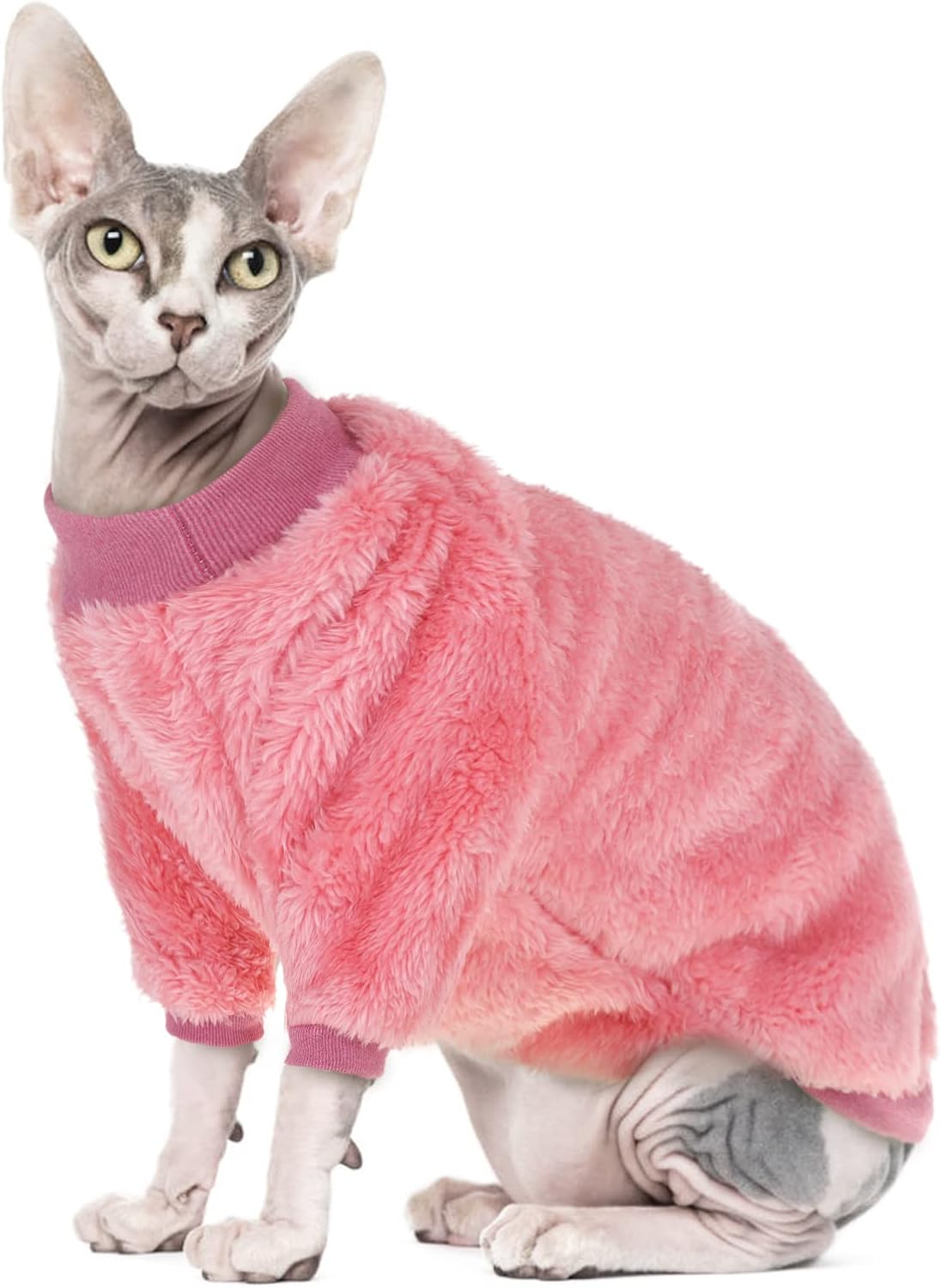 IDOMIK Hairless Cat Clothes Thick Warm Winter Coat, Shynx