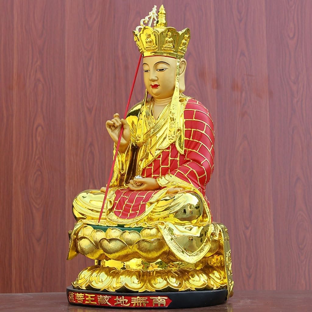 Posąg Buddy Wewnątrz Domowy Kult Żywiczny Bodhisattwa Statua Buddy Ornament, Salon Studium Zen Medytacja Dekoracyjne Ornamenty Medytująca Posąg Buddy Rzeźba