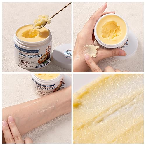 Miniatura 9 de BEUKING Crema facial de manteca de cacao Resequedad corporal Resiste Crema Hidratante Corporal Crema Hidratante Nutritiva Piel Suave áspera Seca