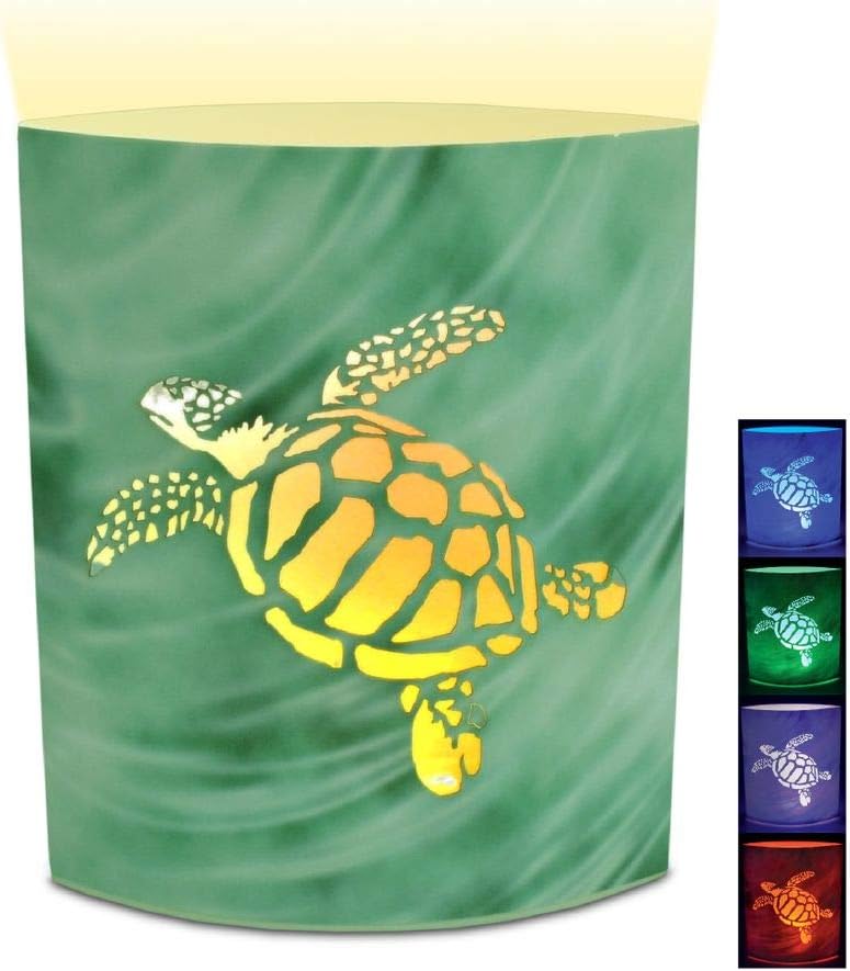 Puzzled Sea Turtle LED Decorative Lanterns - Ocean/Sea Life Theme - Elegant Unique Gift and Useful Souvenir - Item #9660