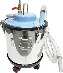 INTBUYING Aspirador de pó pneumático, absorvente de óleo industrial de aço inoxidável com grande capacidade de 20 L