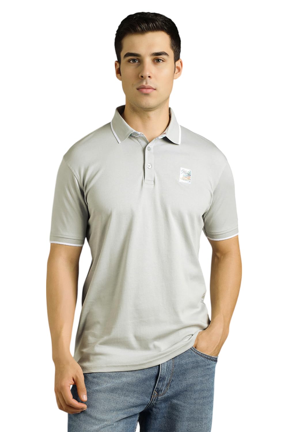louis philippe Men's Solid Slim Fit T-Shirt-picture-48