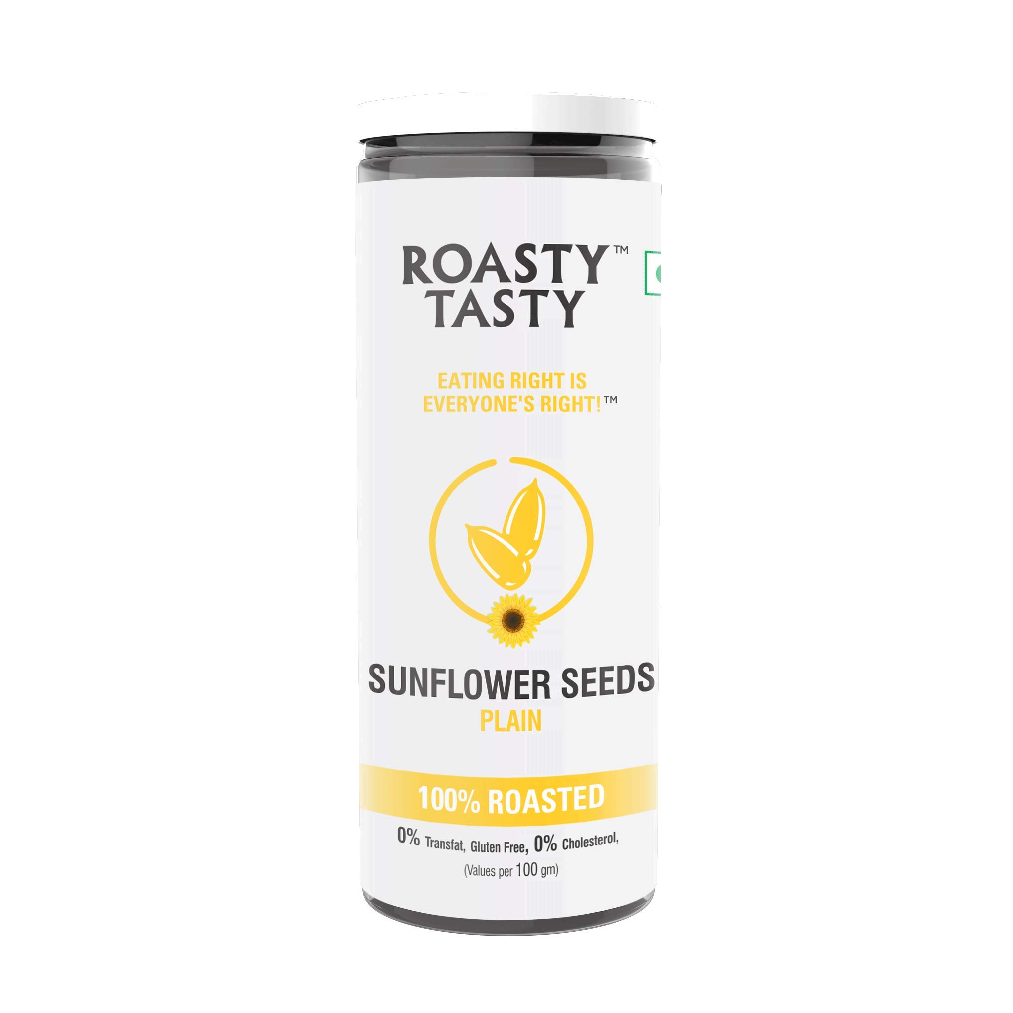 Roasty Tasty Roasted Sunflower Seeds Plain | Healthy Snacks | Diet Snacks | Rich in Protein & Fiber | Healthy Seeds | Weight management | Healthy Food | Premium Coated Sunflower Seeds | Source of Antioxidants | Pack of 1 - 125g (B0BLNMNNQ9) Amazon Price History, Amazon Price Tracker