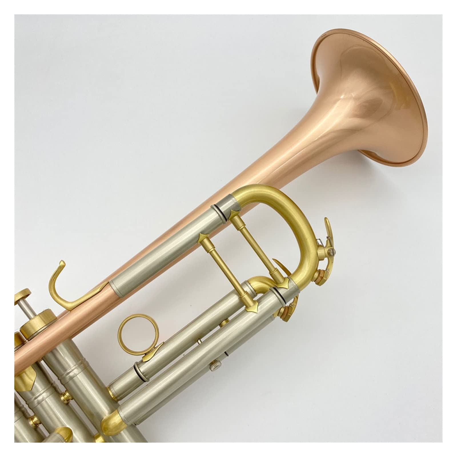 Trompetas para Estudiantes Principiantes Trompeta Instrumento Musical Bronce Fosforado Cepillado Amplifica La Calidad Y La Trompeta Gruesa