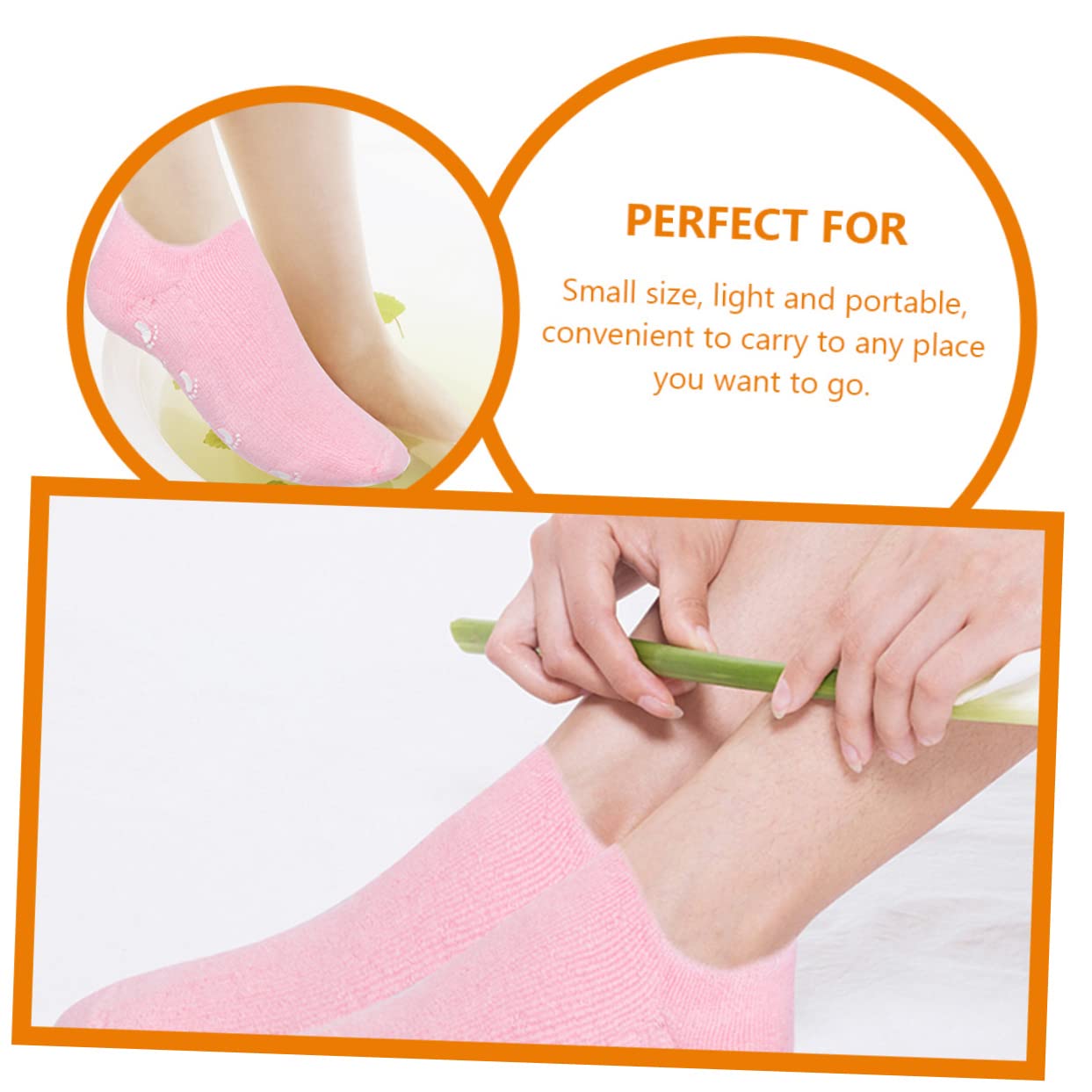 Calze Idratanti per Piedi Spa 3 Paia in Cotone Gel | Fibra Elastica, Effetto Lenitivo e Protettivo, Leggere da Portare, Uso Quotidiano e Lavori Domestici