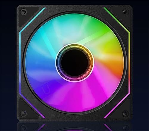 Miniatura 8 de TJ Prism GEN4 RS - Ventilador de carcasa RGB direccionable, edición blanca de 4.724 in, espejo infinito, efecto de luz RGB de 5 V, 3 pines,