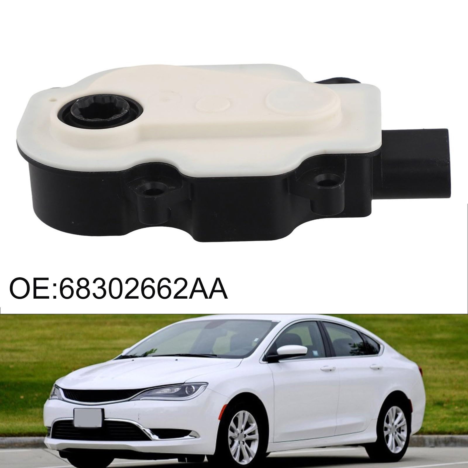 Aktiver Kühlergrill-Motor für 200 2015-2017, Luftklappen-Stellantrieb, OEM 68302662AA Ersatz, Motorkühlung Frontstoßstange Dam