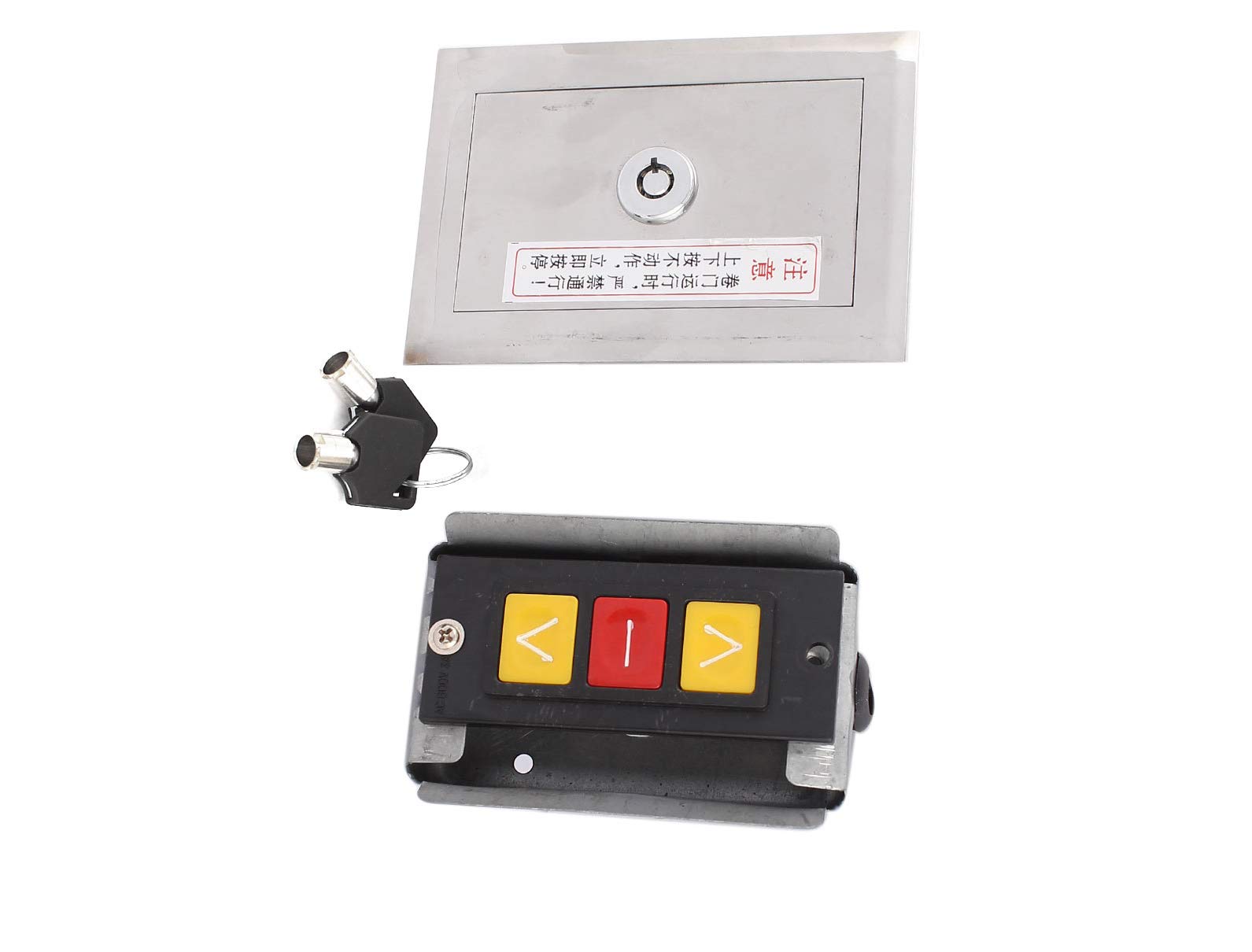 Aexit AC 600V Outlets & Accessories 3A Electric Roller Shutter Garage Door Switch Cover Outlet Switches w Keys