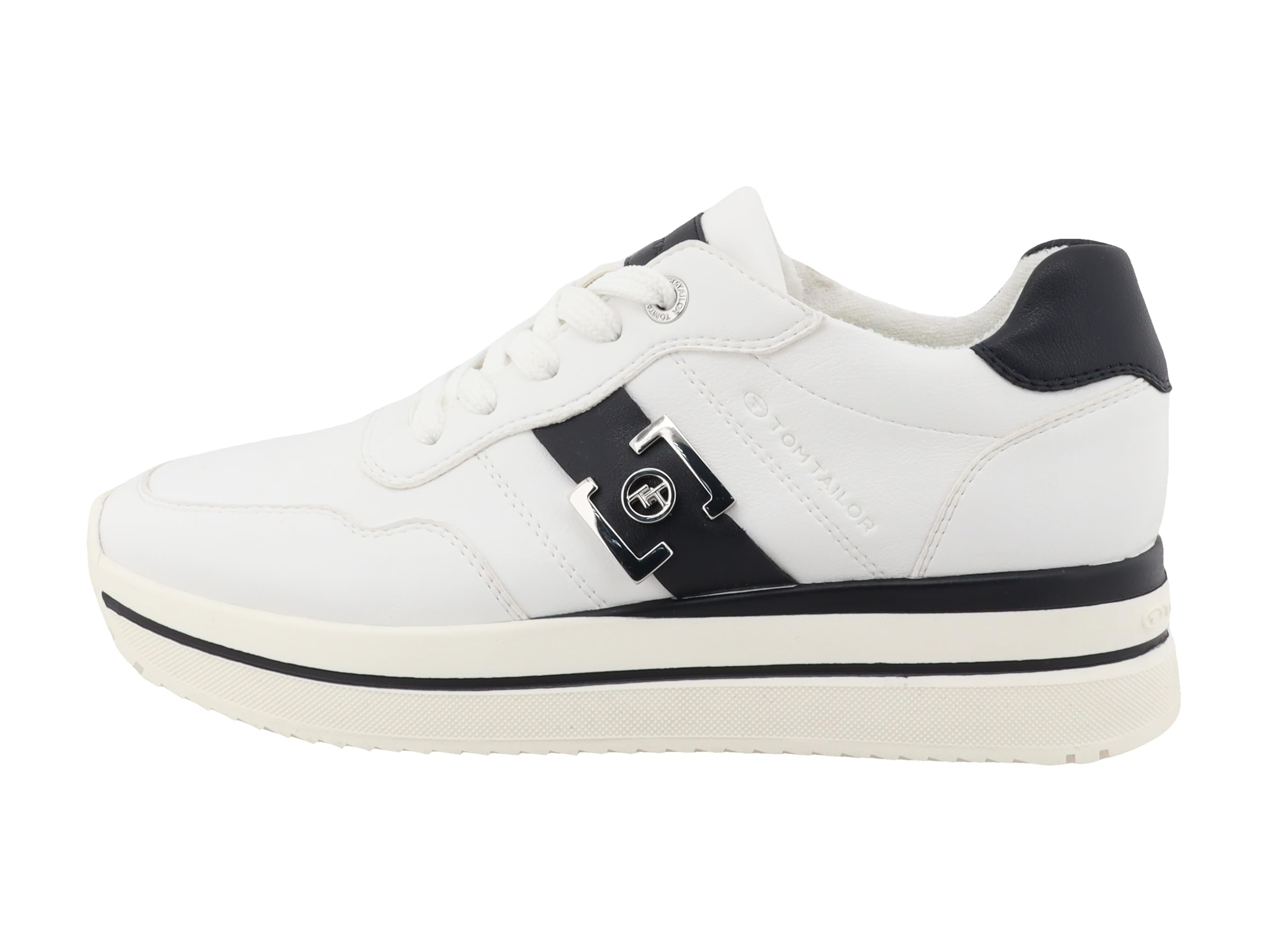 TOM TAILOR Women 9590090003 Sneaker, White Navy, 6 UK