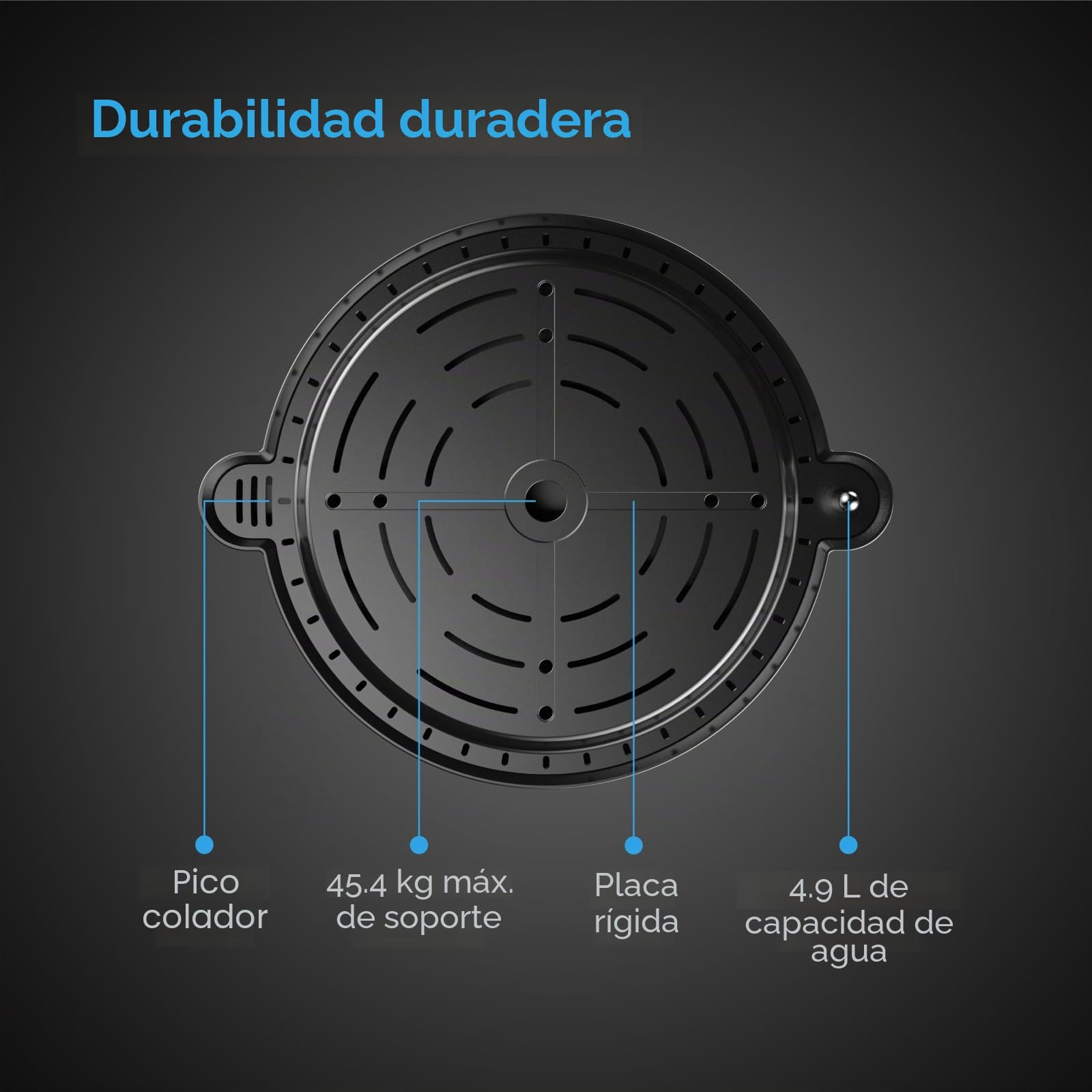 AC Infinity Base de maceta de tela de autorriego, paquete de 4 sistema de suministro de agua de riego automático con medidor de depósito, platillos elevados para uso en tiendas de campaña