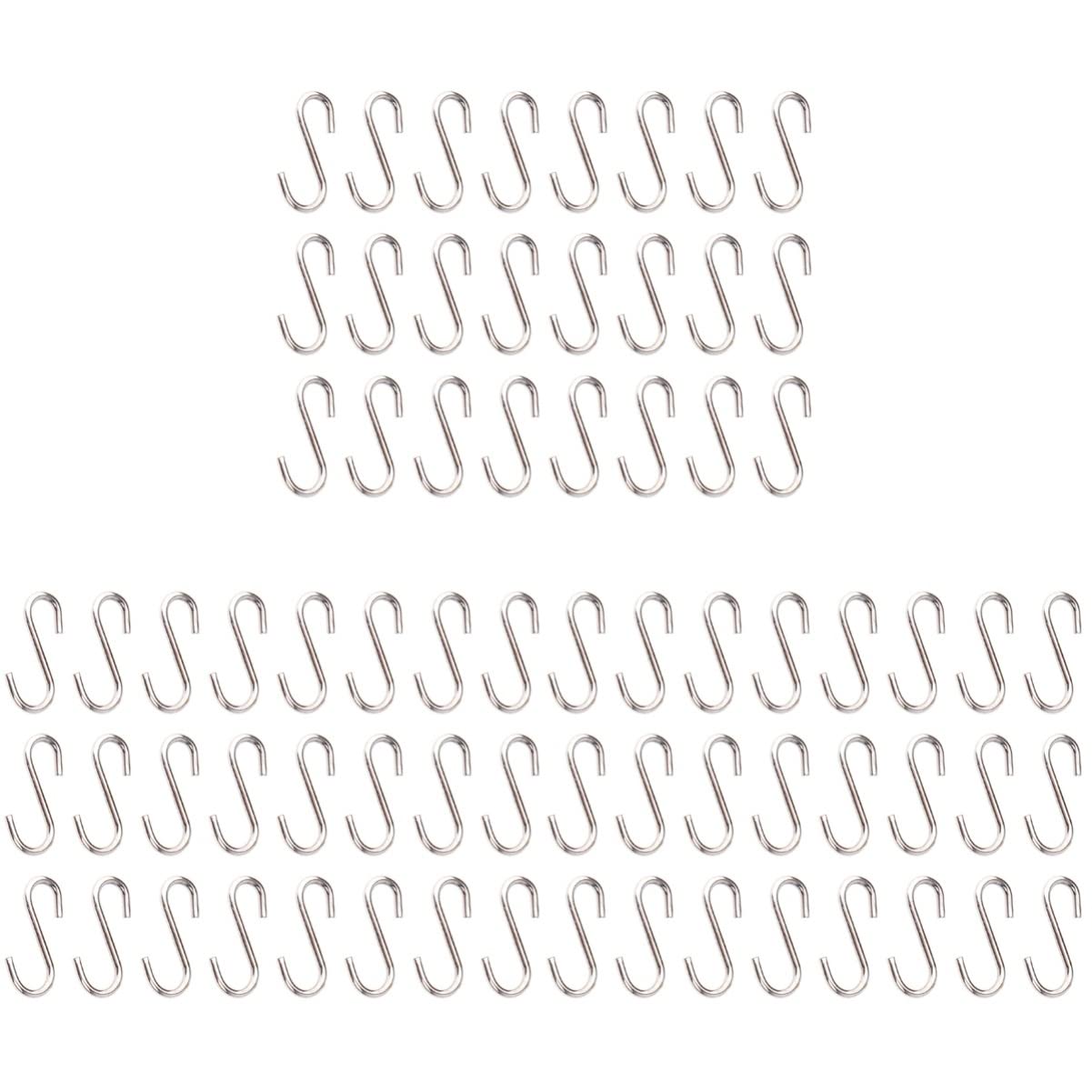EXCEART 600stücke S-haken Multifunktionale Mini-hänger Für Schmuck Und -projekte Leicht Und Einfach Zu Verwenden Für Aufbewahrung Und Organisation