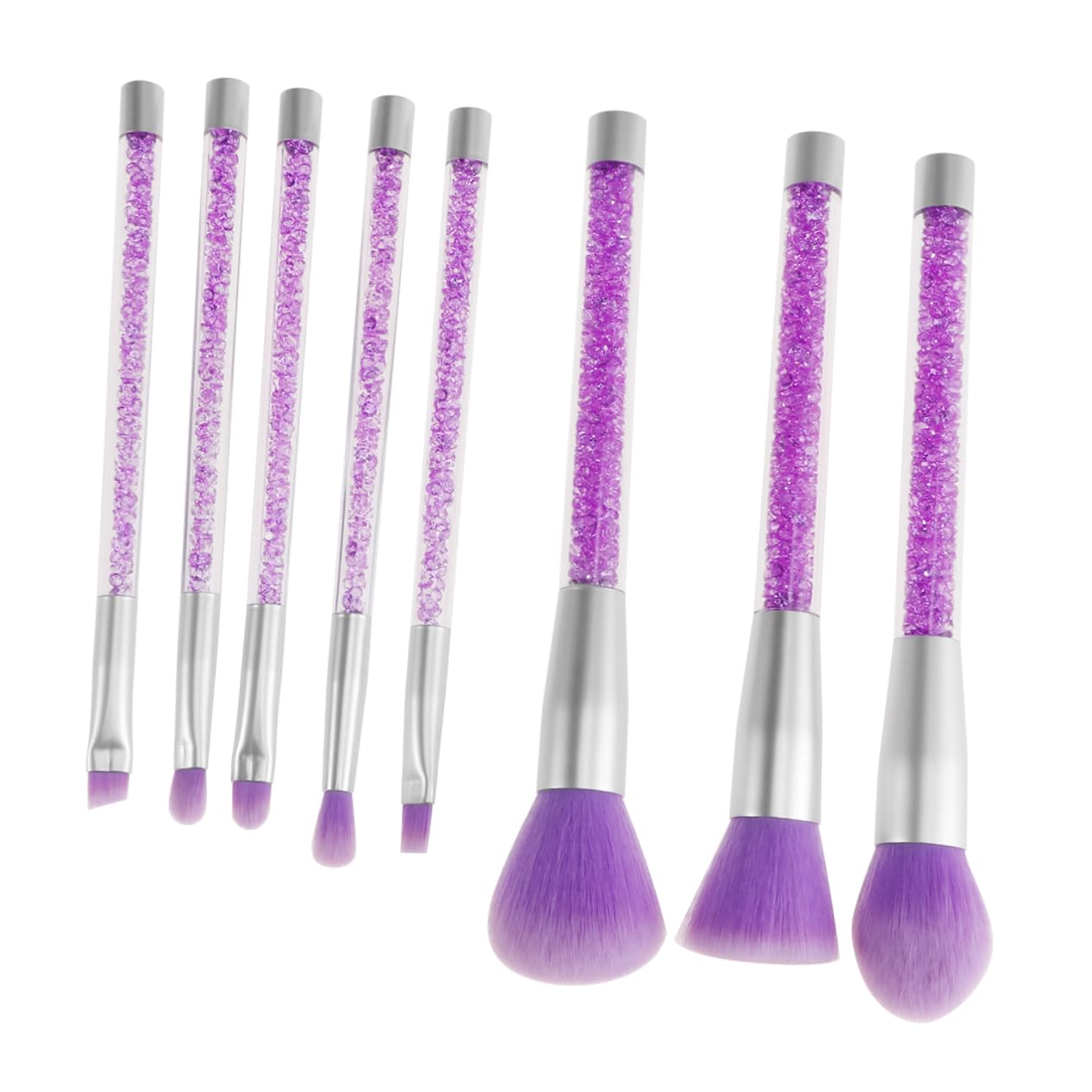 MAGICLULU -teiliges Make-up-pinsel-set -teiliges Set mit Pailletten-griffborsten für Damen und Herren Tägliches Make-up