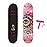 FISH SKATEBOARDS Standard Skateboard, Complete Skateboard 31\'\'x 8\'\', 7 Layer Canadian Maple Double Kick Deck Concave Cruiser Trick Skateboards for Kids Boys Girls Youths Beginners.