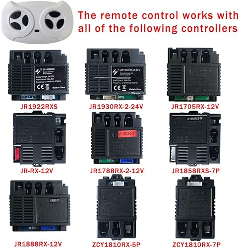 Miniatura 3 de JR1602FCC 2.4Ghz Bluetooth Remote Control for Power Wheels,Remote Transmitter Control Box Kit for Kids Ride On Toys Car Turck SUV ATV Replacement
