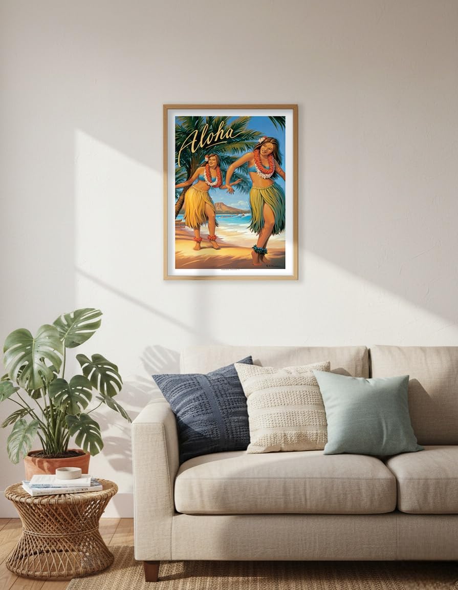 Amazon.com: Aloha - Hawaii Hula Dancers - Vintage Hawaiian Travel
