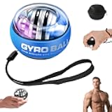 2026 New Wrist Ball,Torque Ball Hand Strengthener, Metal Hand & Forearm Strengthener With Led Lights, Auto-Start Gyroscopic Wrist Exercise Ball