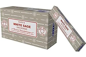 Satya Nag Champa White Sage Incense Sticks, Pack of 12