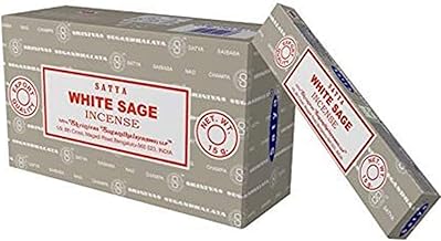 Satya Nag Champa Incense Sticks, White Sage, 15 g, 12 Packs