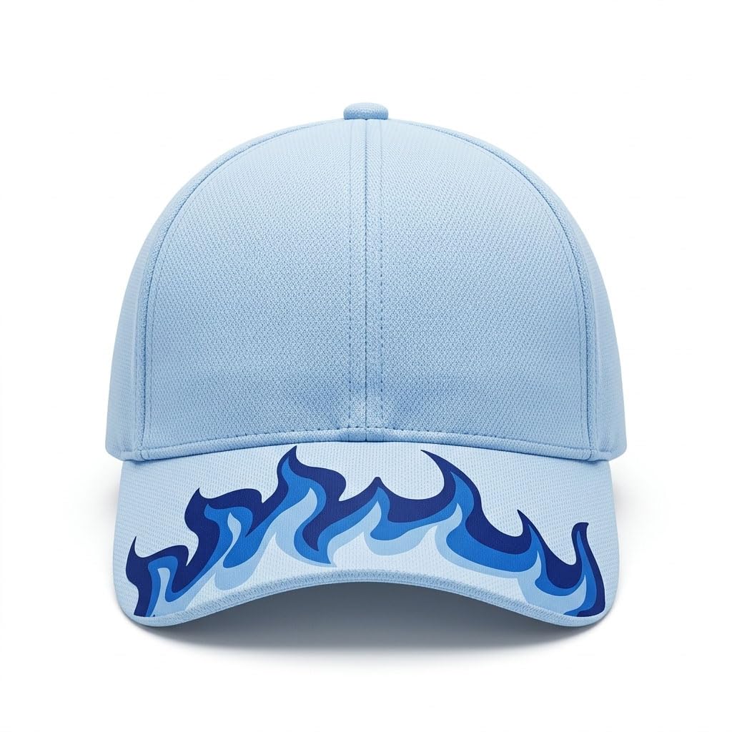 Unisex Sports Cap with Fire Design Adjustable Strap, Breathable Summer Cap for Sports Cap for Men's, 1pcs Beige-image-32