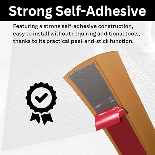 Miniatura 10 de Tira de transición de suelo autoadhesiva, azulejos de madera, vinilo cubierta de transición laminada, borde de puerta, umbral de puerta para suelos