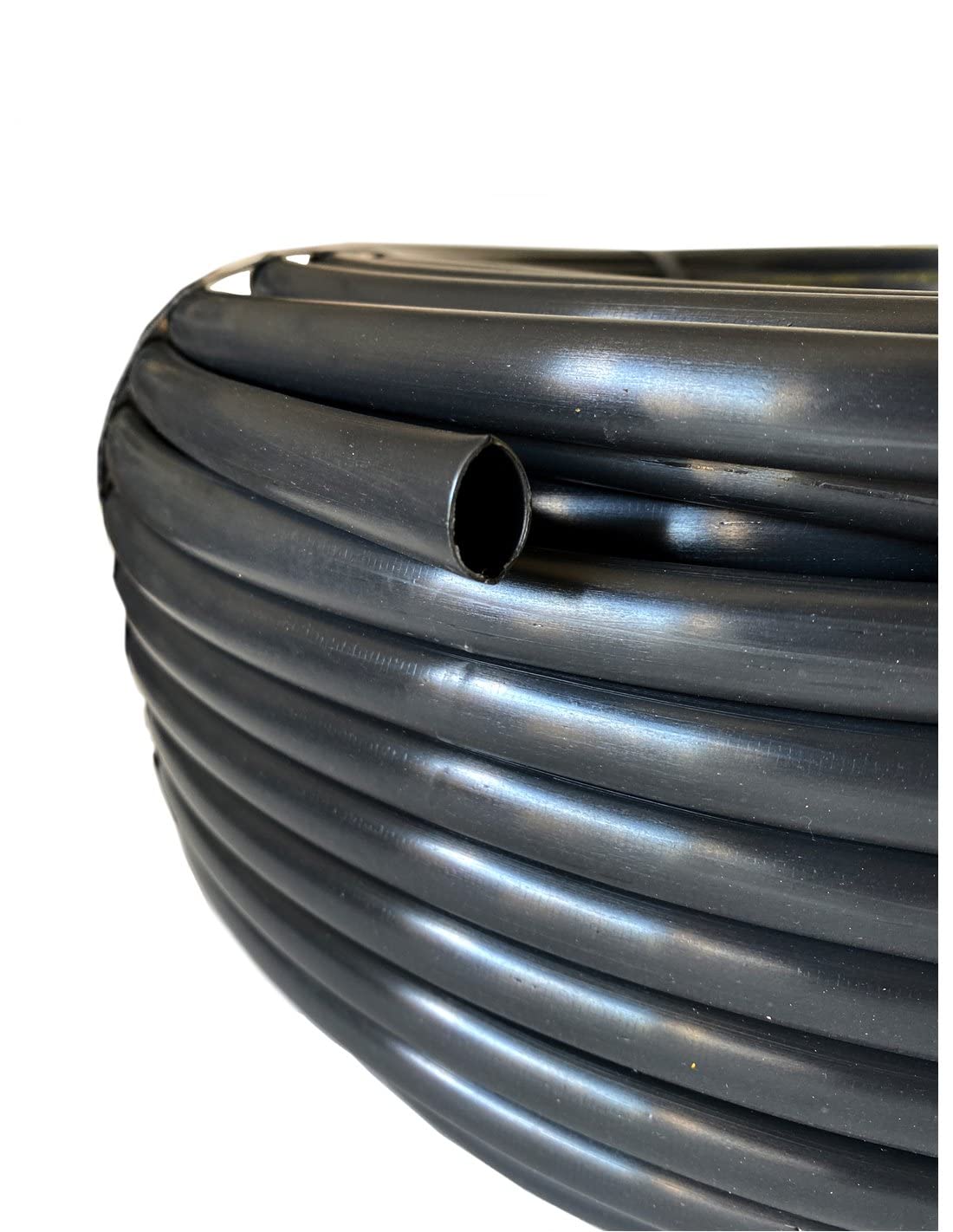 JARDIN202 - Tuberia de Riego por Goteo 16 mm | Sin goteros | Negra lisa | Rollo de 250 metros
