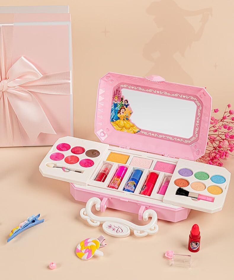 Miniatura 4 de Disne - Juego de maquillaje de princesa, para niña, maquillaje para niñas, caja de maquillaje para niños, caja de maquillaje estilo princesa,