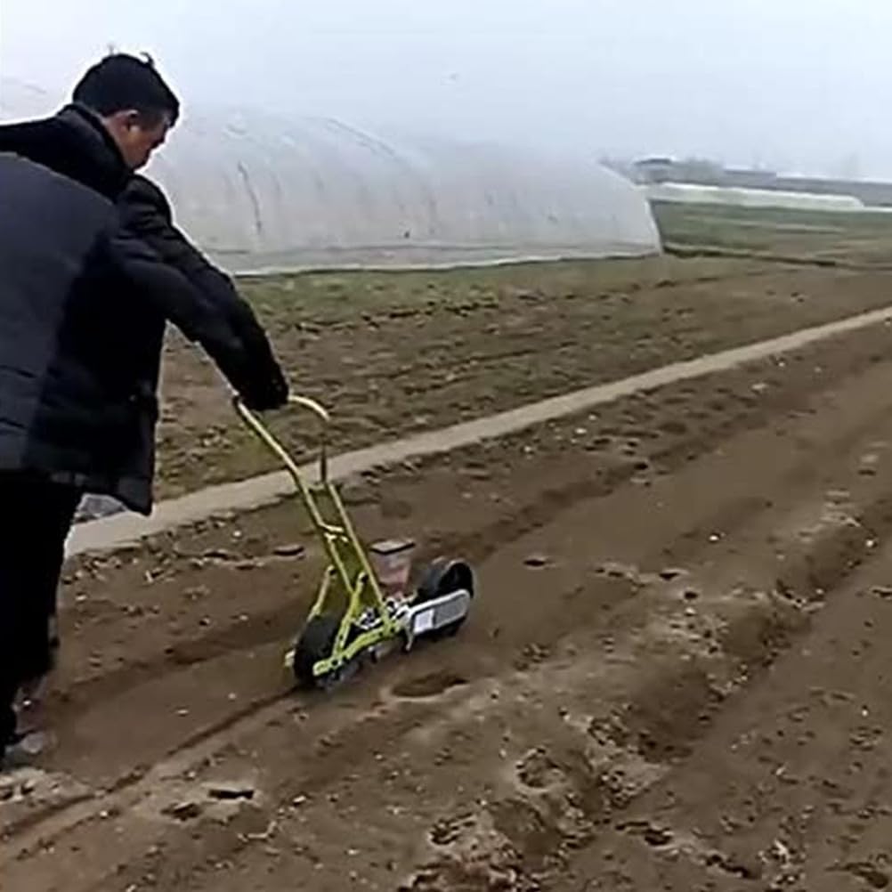 Sembradora de Empuje Manual de jardín de precisión, sembradora de Verduras de Varias Filas de Empuje Manual, Utilizada para Plantar Guisantes, Soja, Trigo, mijo, Sorgo, arroz