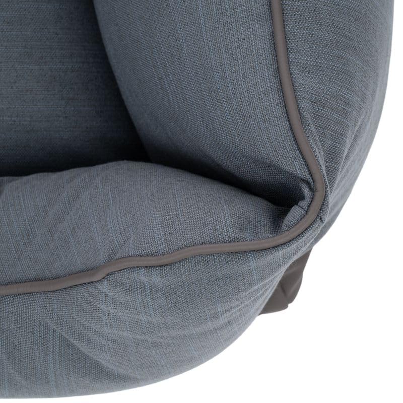 Modern Living Hundebett Skara | Bequemes Bett für mittelgroße bis große Hunde | Dickes Kissen mit Memory-Foam-Flocken für maximalen Schlafkomfort (dunkelgrau, M - 100x70x21cm)