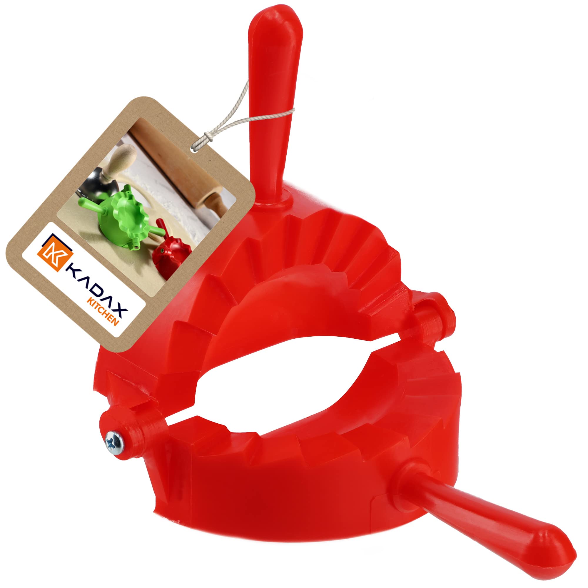 KADAX Stampo per pasta, forma rossa/verde per impasti e ravioli, macchina Pierogi, biscotti per gnocchi, pressa manuale, macchina per dumpling maker ( verde 2 pezzi