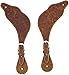 Jeereal Leather Western Spur Straps for Cowboy,Double Ply Reinforced Stitching Spur Straps (Bourbon Brown | Veg-TAN Pattern)