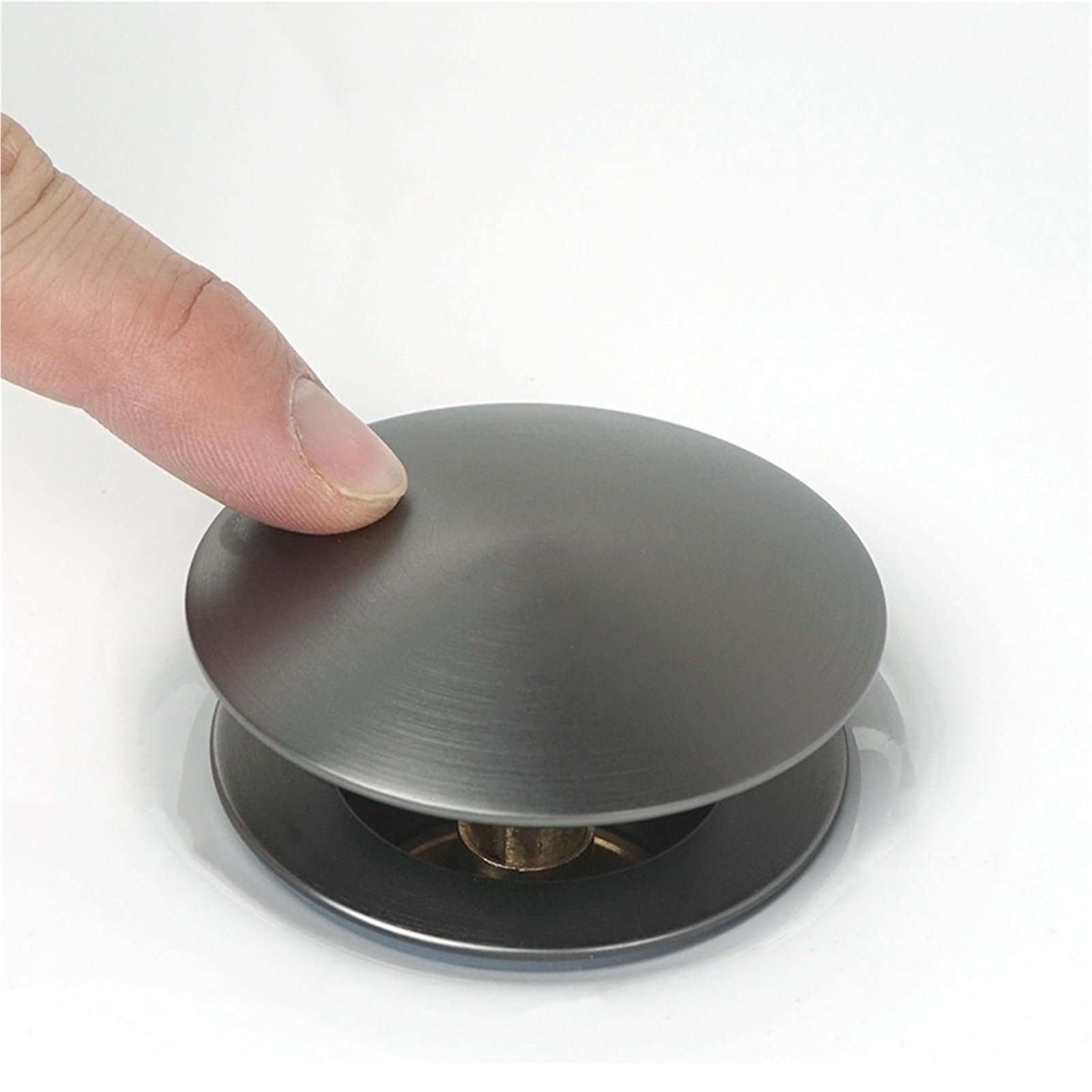 1 Uds lavabo de latón desagüe residuos conexión pared plomería trampas P tubería lavado baño Push Pop Up fregadero trampa negro/oro pulido/gris/cromo Para Bricolaje(Gold Pipe Only)