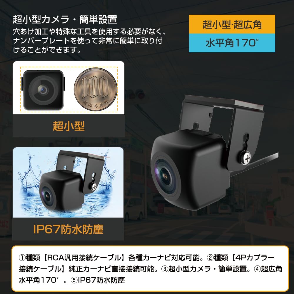 Amazon.co.jp: 【2025新登場SM-318】超小型車載リアビューカメラ