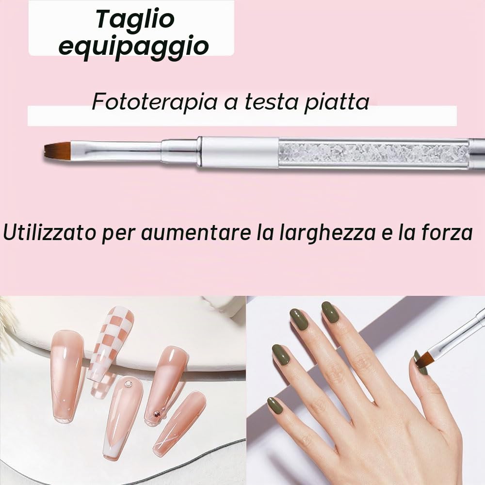 Pennello per Unghie, Pennello per Unghie in Gel, Pennello per Dipingere le Unghie, Design per Unghie in Gel UV, Strumenti per la Nail Art