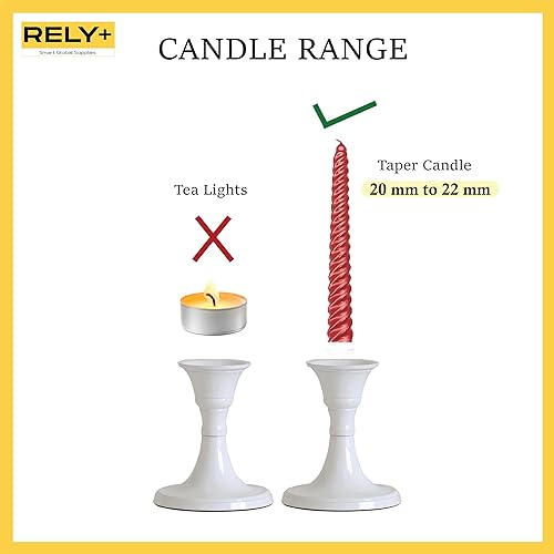 Miniatura 8 de Rely+ Juego de 2 portavelas Velas cónicas decorativas para candelabros Portavelas Portavelas para velas cónicas Portavelas modernos para cenas,