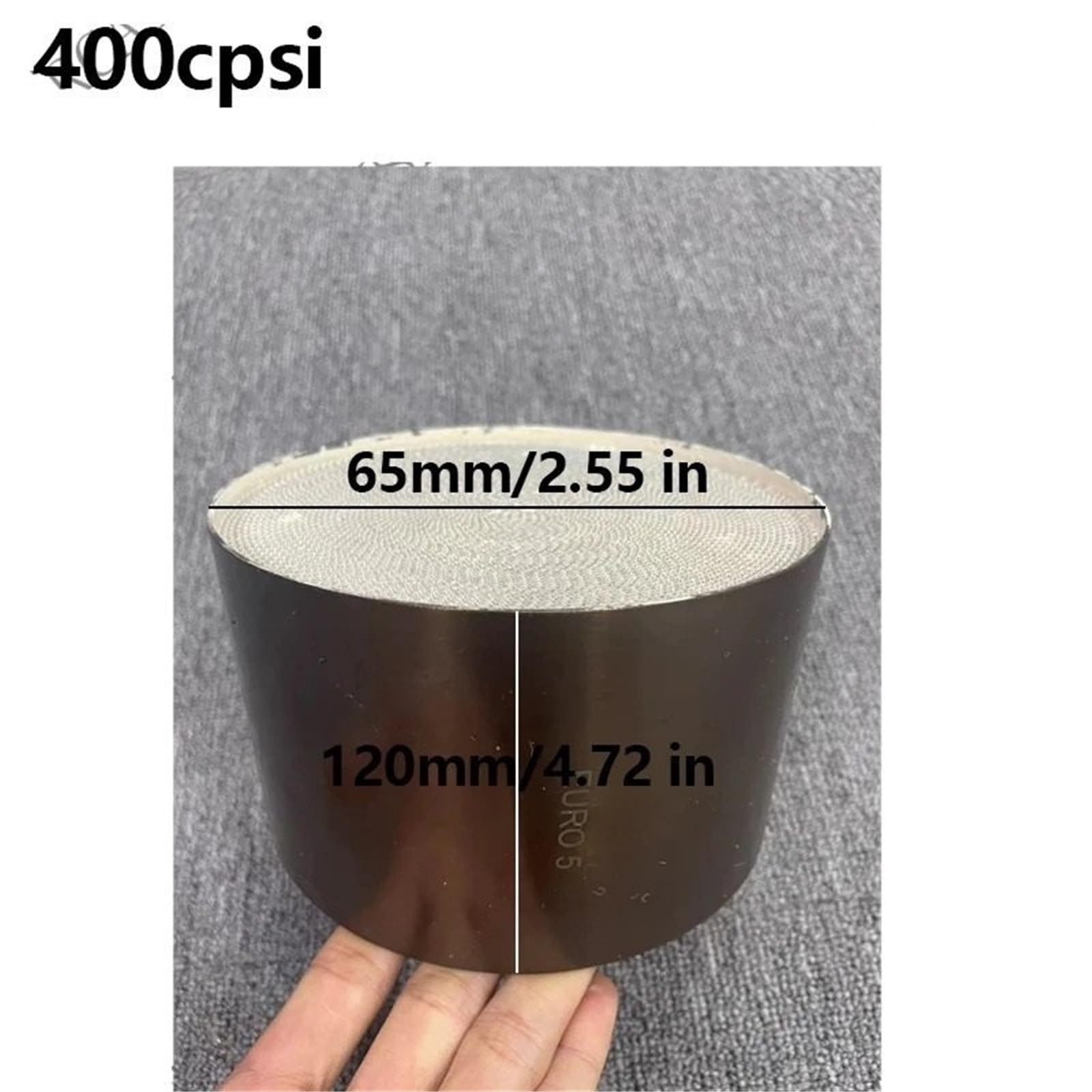 65-120 mm Euro 5 300/400 psi Wysokoprzepływowy katalizator samochodowy metalowy okrągły katalizator metalowy(Euro 5 300cpsi)