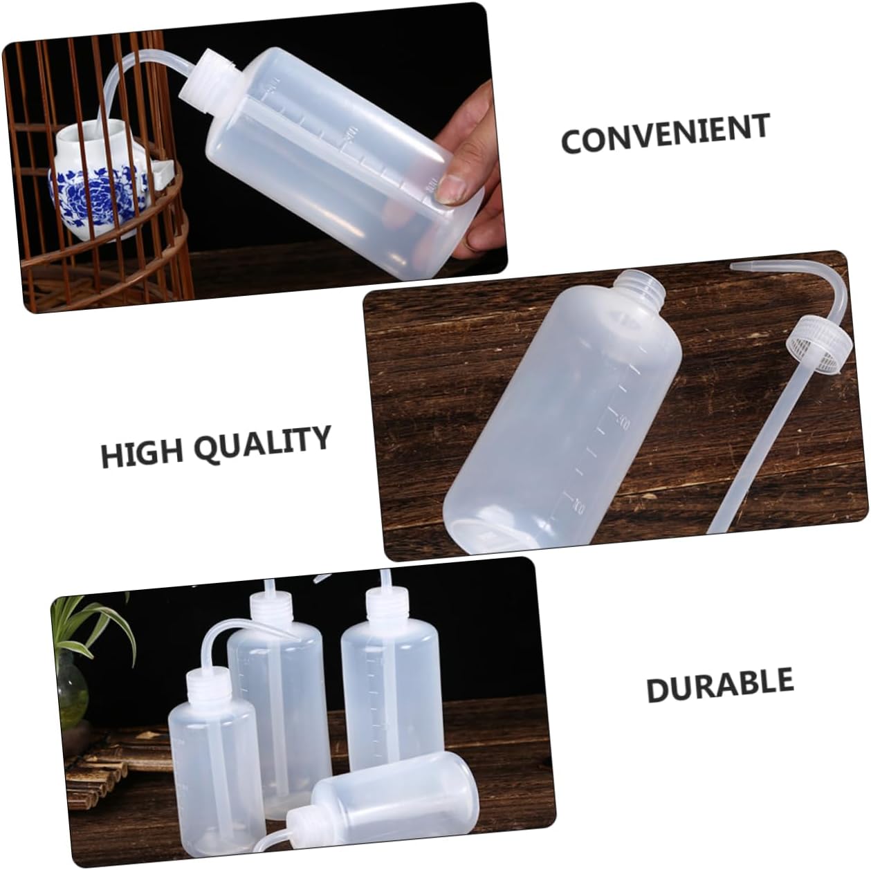 balacoo 4pcs Plastic Water Bottle for Bird Cages Water Dispenser for Parrots Canaries and More Safe Easy to Use Capacity Bird Watering Supply