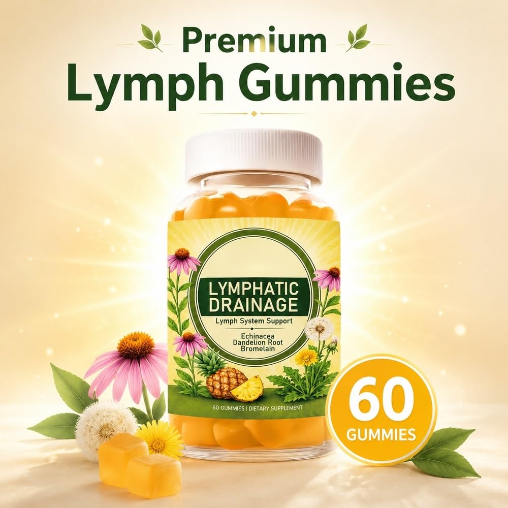 Gomitas De Apoyo Linfático Desintoxicación Natural Con Raíz Diente León