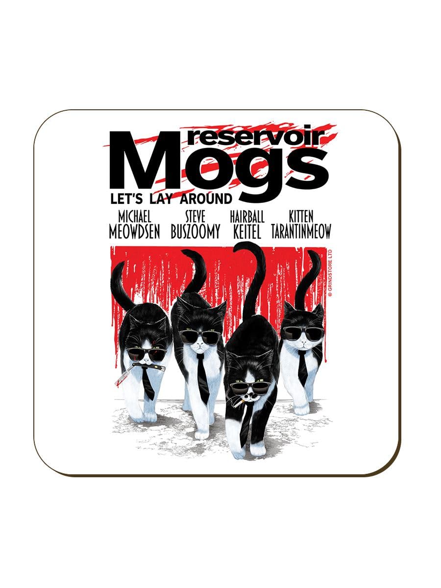 Grindstore Multicolour Horror Cats Reservoir Mogs Coaster