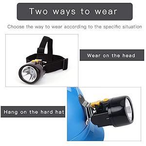 High Power Rechargeable Headlamp with One-Button Control, Long Range LED Miner Headlight, Adjustable Light Modes, Waterproof Head Torch for Camping, Hiking, Caving, Emergency Work Light