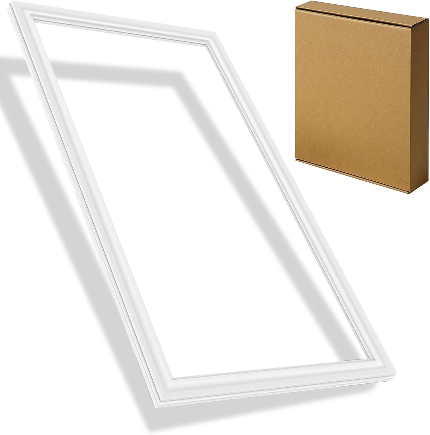 Upgrade Refrigerator Door Gasket 242193206 Freezer Gasket Fits for Frigidaire Kenmore Crosley 41.6''x 28.5" Refrigerator Door Seal Replacement for AP5806733 White