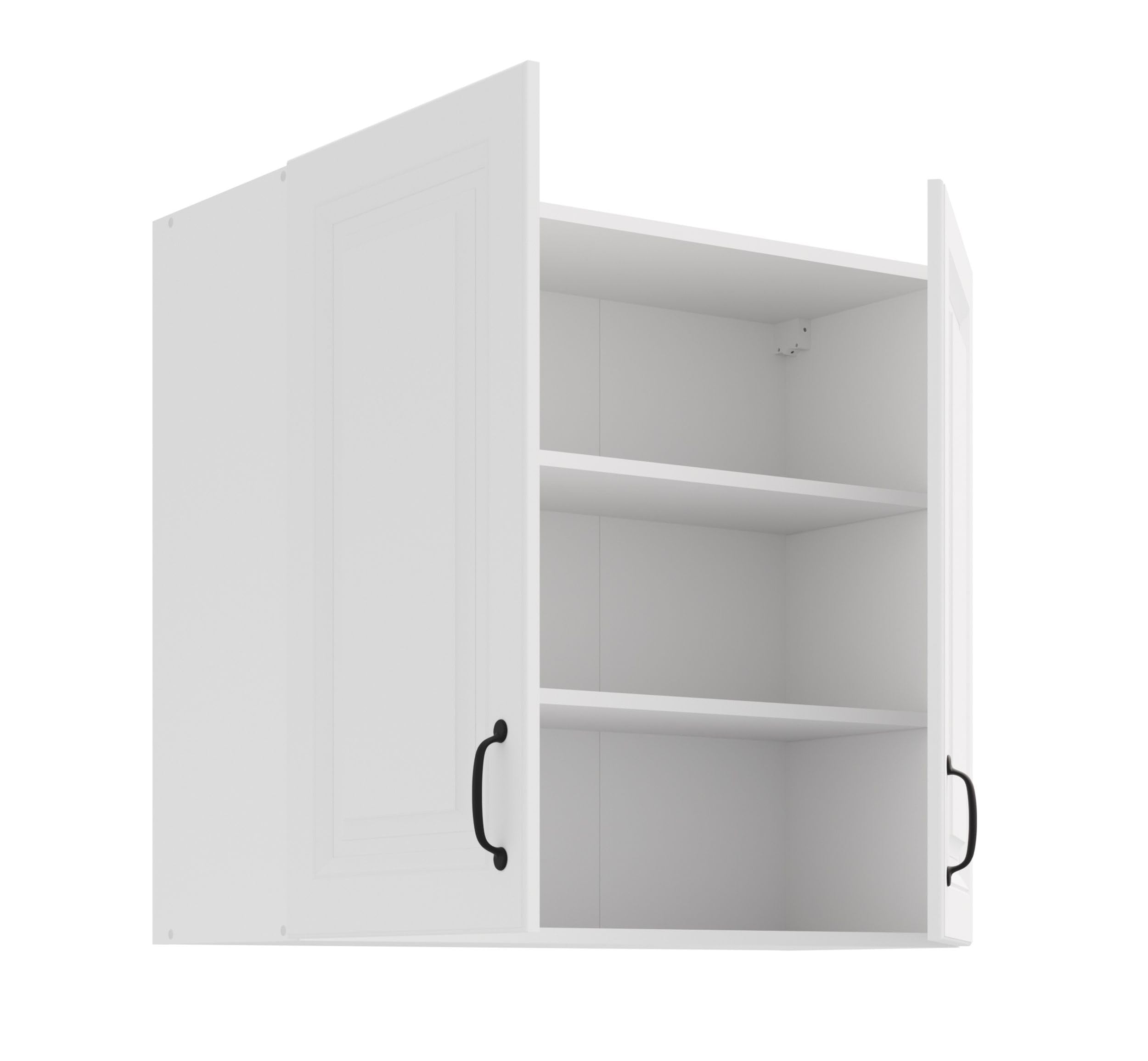 Kuechen-preisbombe Hängeschrank 80 cm Stilo Weiß Küchenzeile Küchenblock Küche Landhaus Einbauküche