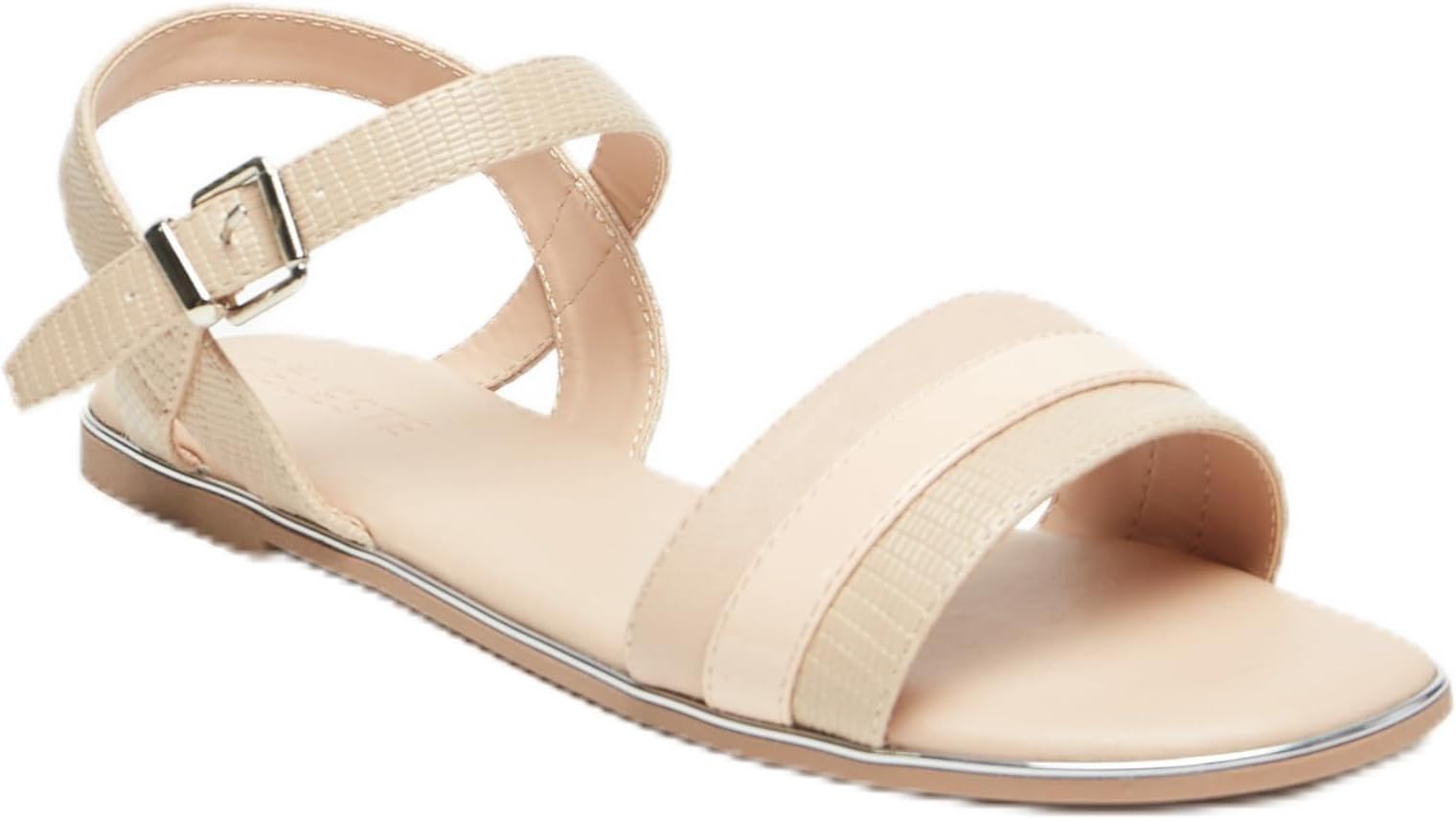 CELESTEWomen Textured Sandals With Buckle Closure